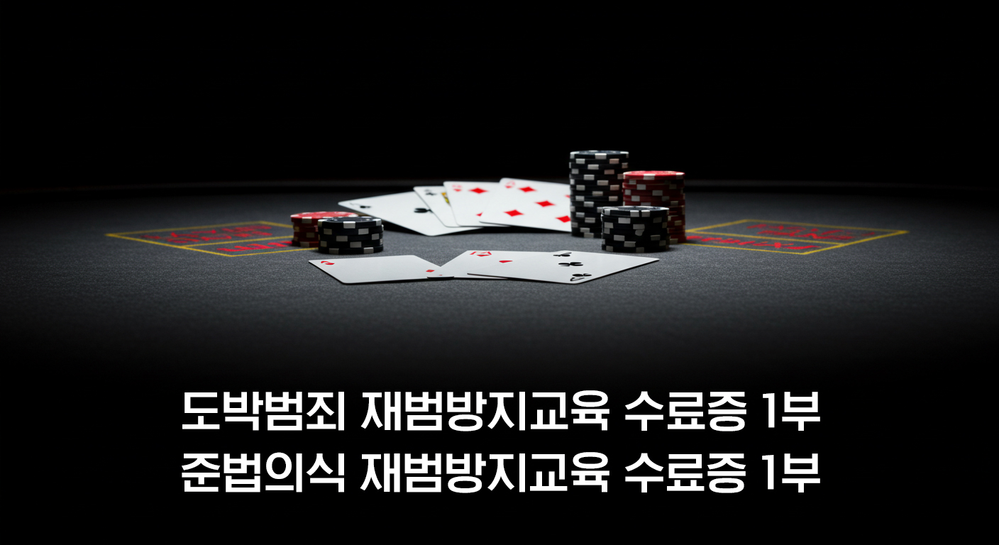도박범죄 재범방지교육 집중관리 과정