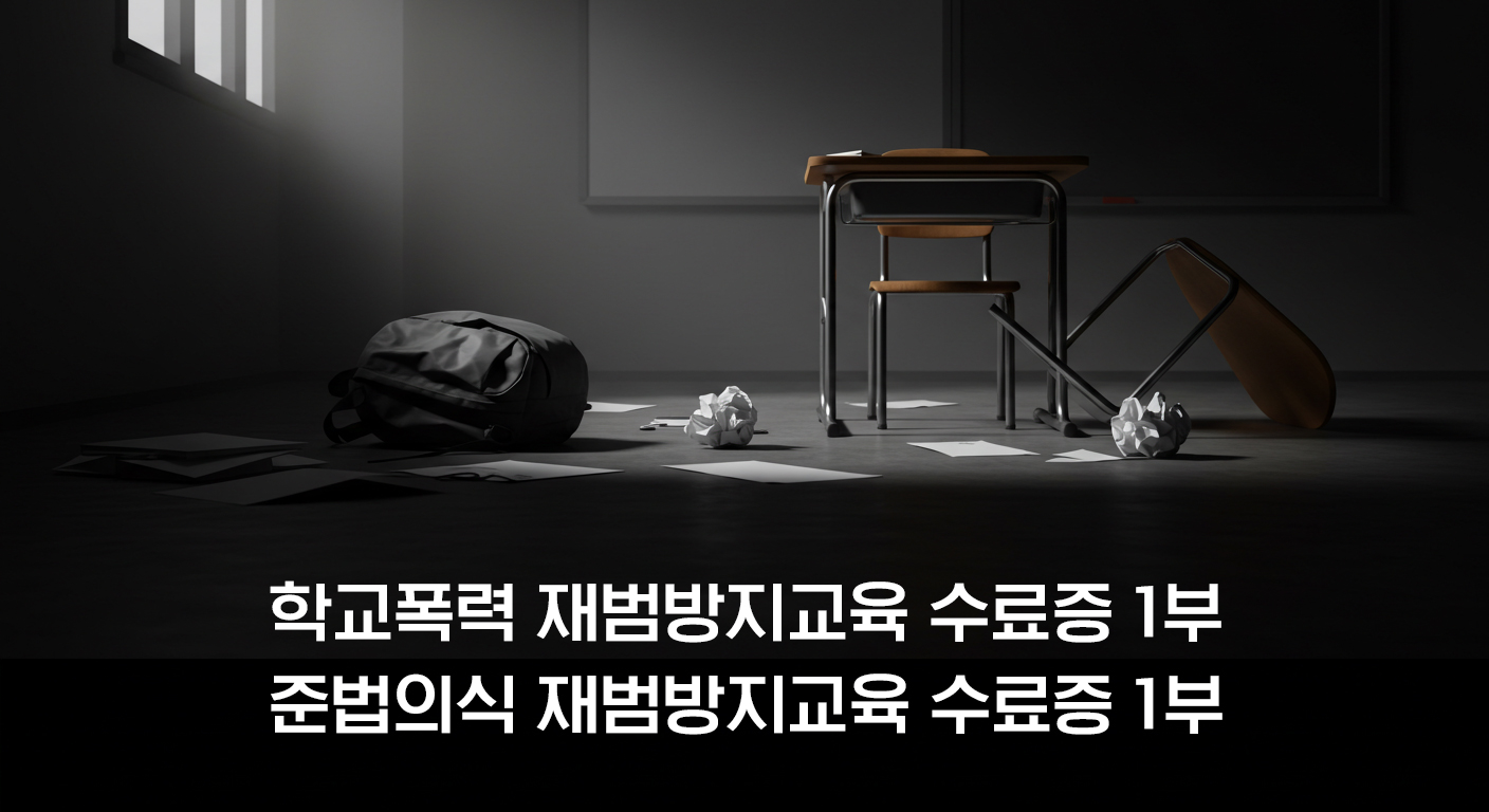 학교폭력 재범방지교육 집중관리 과정