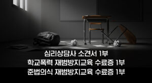 학교폭력 재범방지교육 재범예방 강화과정