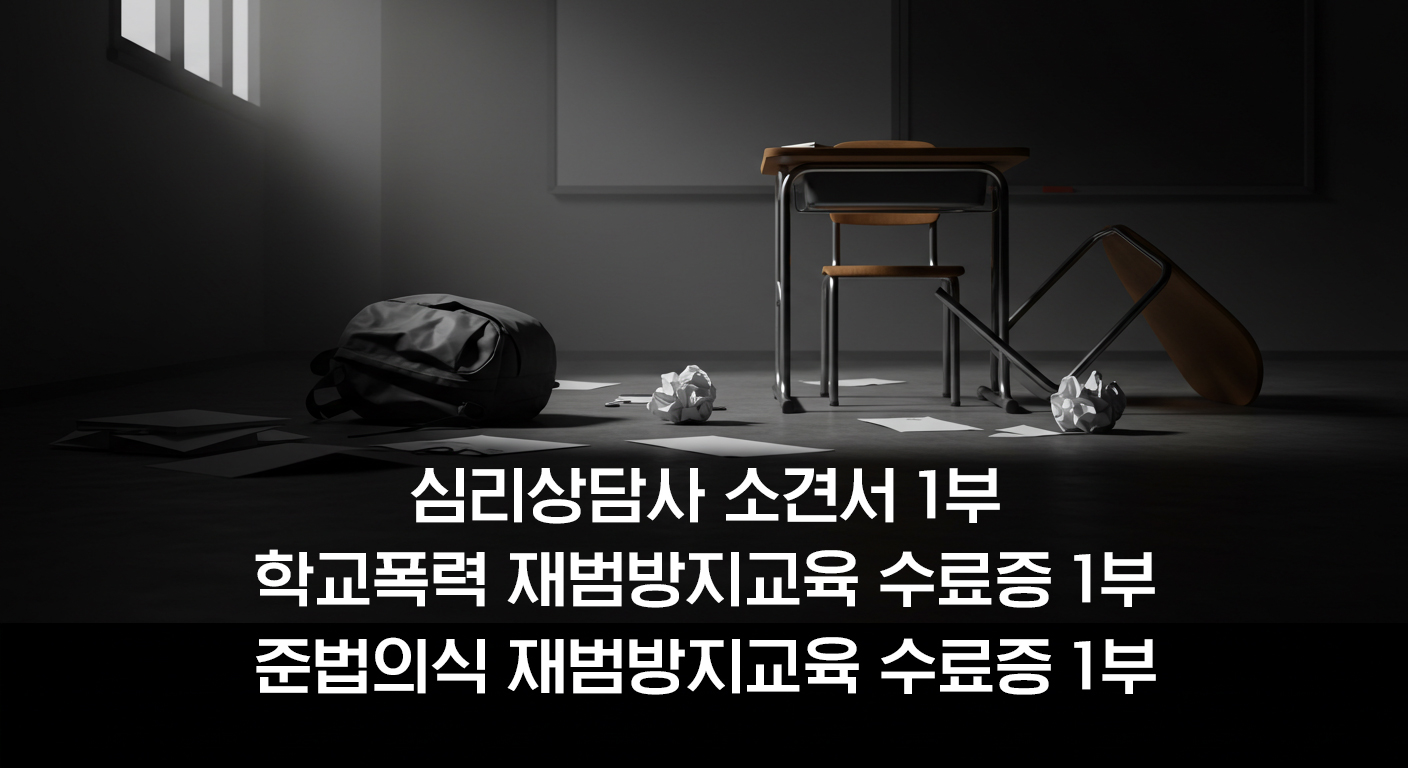 학교폭력 재범방지교육 재범예방 강화과정